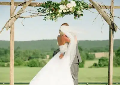 Wedding ceremony hosted at Great Meadow