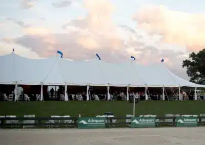 Tent for event at Great Meadow
